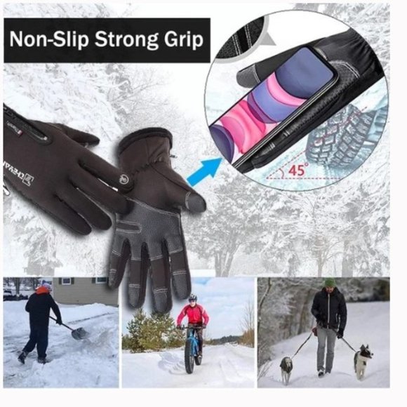 NEW! Theyanchi Warm Cycling Gloves Touchscreen Waterproof Thermal Snow Gloves - Picture 4 of 5